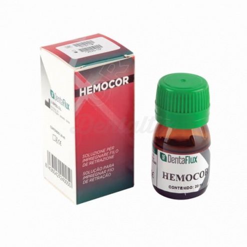 HEMOSTÁTICO Hemocor sulfato férrico 15% - Solución para retracción 20 ml - Dentaflux