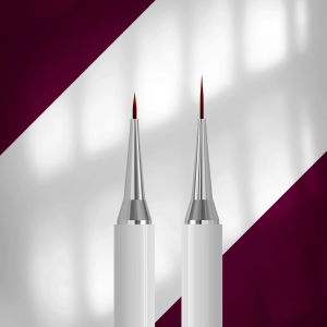 Pincel profesional Staleks Exclusive 01/11 Double-Ended Brush – pincel delineador doble punta 7 mm / 12 mm