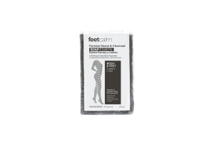 Jabón Piedra Pómez y Carbón FeetCalm Propiedades exfoliantes y detoxificantes, 80 g