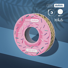 Refill roll for nail file papmAm (without plastic case) donut Staleks Pro Expert, 180 grit white