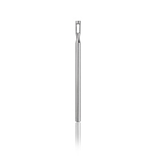 Stainless steel burr with a flat tip for removing deep calluses, length - 6.5 mm, diameter - 2.3 mm.