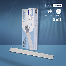 A set of disposable files-cases for a straight nail file base Staleks Pro Expert 20, 180 grit (25 pc) white