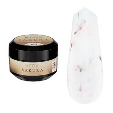 FOX Sakura Builder Gel 001 — builder gel with dried flowers