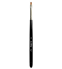 Pincel profesional para modelado en gel DK2JB "Flat", size 4