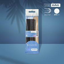 Disposable files papmAm 240 grit (10 pcs) and wooden base (2 pcs) Staleks Pro Expert 22