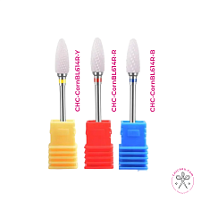 Ceramic Nail Drill Bit CHICARU for Removing Gel Polish L14mm, 6mm
