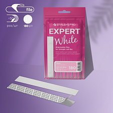 White disposable files for straight nail file Staleks Pro Expert 22 DFE-22