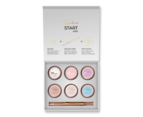 HEYLOVE Kit Nail Cushion White — set para degradado Ombre, 6 colores