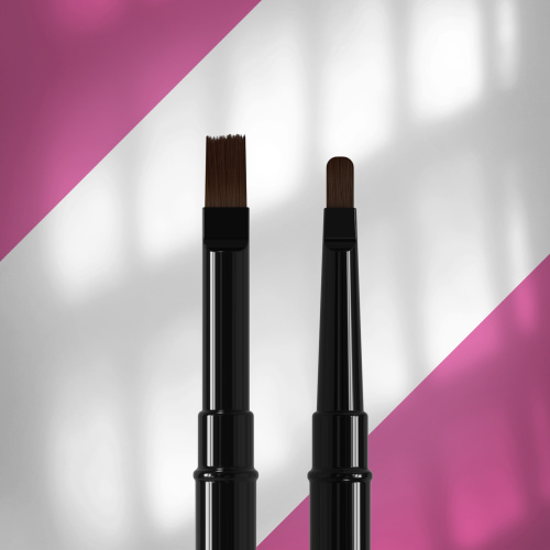 Pincel profesional Staleks Double-Ended Brush para gel – doble punta – 7 mm / 10 mm