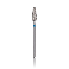 Diamond nail drill bit "rounded drop” blue, L- 12,0 mm., Ø4,5 mm.