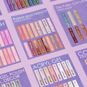Set de pegatinas DNKa para muestrario de uñas