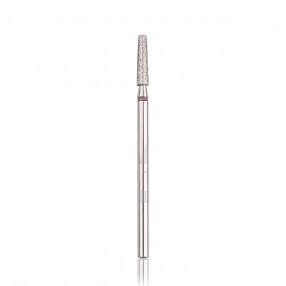 Diamond drill bit "frustrum" red, L- 10.0 mm., Ø2.5 mm.