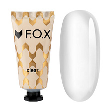 FOX Nano Poly Gel Clear — polygel transparente para refuerzo y extensión de uñas