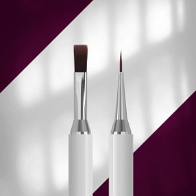 Pincel profesional Staleks Exclusive 08/03 Double-Ended Brush – pincel de gel y delineador de doble punta 10 mm / 10 mm