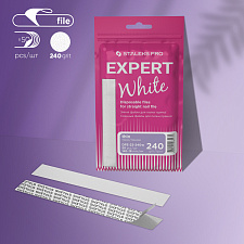 White disposable files for straight nail file Staleks Pro Expert 22 DFE-20