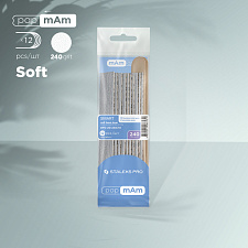 Disposable files papmAm on a soft base 180 grit (10 pcs) and a wooden base (2 pcs) Staleks Pro Smart 20
