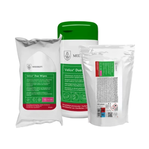 Medisept Velox Duo Wipes - Dispensador con toallitas