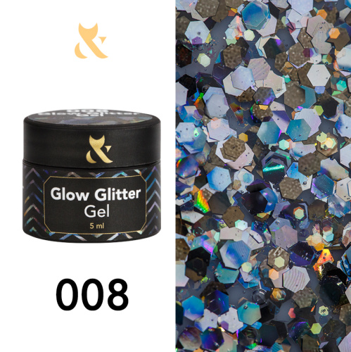Glow Glitter Gel 008