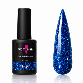 WOMANIKA Esmalte Semipermanente Classic Special - 34 — Glitter Azul zafiro