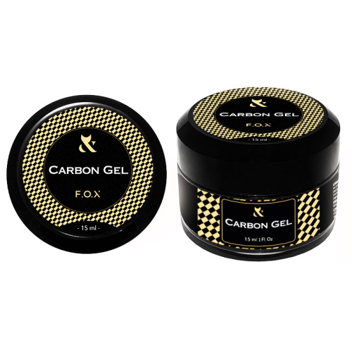 F.O.X Carbon Gel — gel constructor con fibras de vidrio para uñas (transparente)