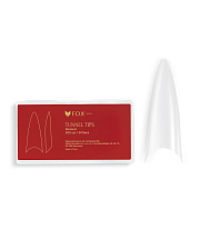 FOX Tunnel Gel Tips for Nail Extensions, almond shape, 500 pcs