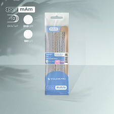 Disposable files papmAm 180 grit (5 pcs), 240 grit (5 pcs), and wooden base (2 pcs) Staleks Pro Smart 22
