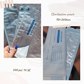 Bolsas de esterilización para autoclave (Vapor) 90 x 260 mm