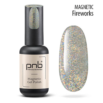 UV/LED Magnetic Gel Polish, Fireworks  PNB