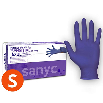 Guantes de nitrilo, Azul (100 pcs)