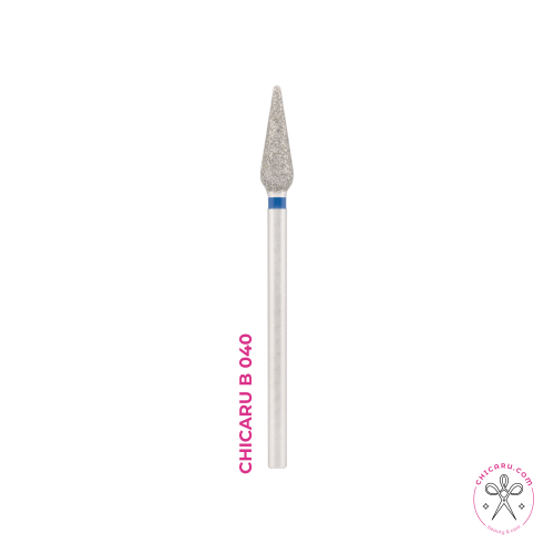 Fresa diamante Pera puntiaguda azul 4 mm / 12 mm CHICARU