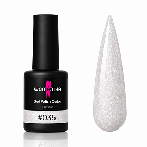 WOMANIKA Esmalte Semipermanente Classic Special - 35 — Blanco perlado con shimmer